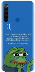 Husa din silicon compatibila cu Xiaomi Redmi Note 8T - model Blue Screen 