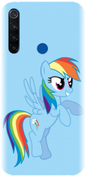 Husa din silicon compatibila cu Xiaomi Redmi Note 8T - model Rainbow dash 