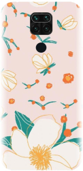Husa din silicon compatibila cu Xiaomi Redmi Note 9 - model Floral 
