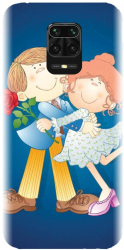 Husa din silicon compatibila cu Xiaomi Redmi Note 9 Pro - model Couple in love 