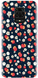 Husa din silicon compatibila cu Xiaomi Redmi Note 9 Pro - model Floral Colorat 