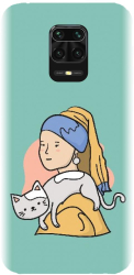 Husa din silicon compatibila cu Xiaomi Redmi Note 9 Pro - model Girl With A Pearl Earring 