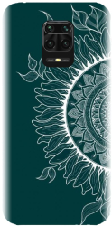 Husa din silicon compatibila cu Xiaomi Redmi Note 9 Pro - model Green Mandala 