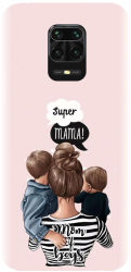 Husa din silicon compatibila cu Xiaomi Redmi Note 9 Pro - model Mama de baieti 