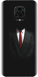 Husa din silicon compatibila cu Xiaomi Redmi Note 9 Pro - model Mystery Man In Suit 