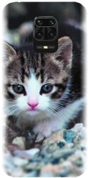 Husa din silicon compatibila cu Xiaomi Redmi Note 9s - model Animal Cat 