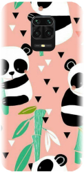 Husa din silicon compatibila cu Xiaomi Redmi Note 9s - model Baby panda 001 