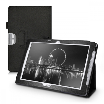 Husa pentru Acer Iconia One 10 B3-A30 Piele ecologica Negru 39211.01