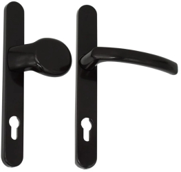 Maner usa termopan blaugelb KGT30 exterior 92 x 30 mm cu buton fix aluminiu fara accesorii de prindere culoare maro RAL8077 