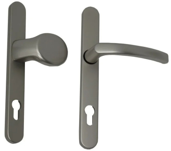 Maner usa termopan blaugelb KGT30 exterior 92 x 30 mm cu buton fix aluminiu fara accesorii de prindere culoare titan F9