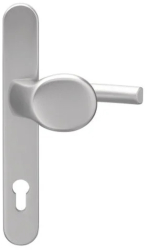 Maner usa termopan blaugelb KGT30 exterior 92 x 30 mm cu buton fix material inox mat fara accesorii de prindere