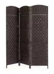 Paravan bambus hartie neagra Shana 150x6x180 cm 
