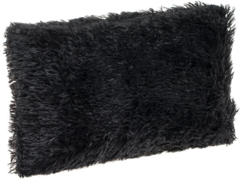 Perna neagra pufoasa aspect blana artificiala 50x30 cm