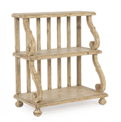 Raft 3 polite lemn natur Magret 80x45x90.5 cm 