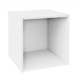 Raft pardoseala mdf alb 35x35x35 cm 