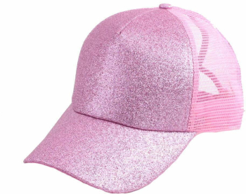 Sapca trucker MBrands de dama cu sclipici Roz 
