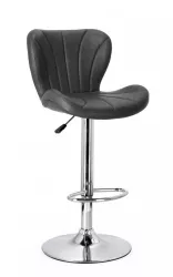 Set 2 scaune bar argintiu gri antracit Lexington 47x53x90.5/109.5 cm 