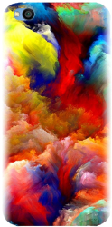 Husa din silicon compatibila cu Xiaomi Redmi Go - model Oil Painting Colorful Strokes 