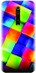 Husa din silicon compatibila cu Xiaomi Redmi K20 - model 3D Geometric Colorfull 