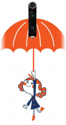 Husa din silicon compatibila cu Xiaomi Redmi K20 - model Girl and Umbrella 