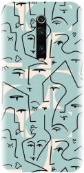 Husa din silicon compatibila cu Xiaomi Redmi K20 - model Line Art Pattern 