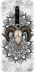 Husa din silicon compatibila cu Xiaomi Redmi K20 - model Tatoo Art Goat 