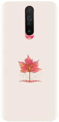 Husa din silicon compatibila cu Xiaomi Redmi K30 - model Autumn Tree Leaf 