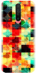 Husa din silicon compatibila cu Xiaomi Redmi K30 - model Colorful Abstract 