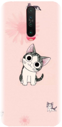 Husa din silicon compatibila cu Xiaomi Redmi K30 - model Cute cat 