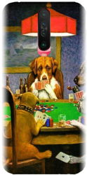 Husa din silicon compatibila cu Xiaomi Redmi K30 - model Dogs Playing Poker 