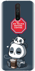 Husa din silicon compatibila cu Xiaomi Redmi K30 - model Panda Coffe 