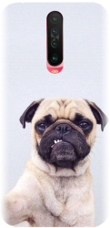 Husa din silicon compatibila cu Xiaomi Redmi K30 - model Simple Pug Selfie 