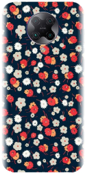 Husa din silicon compatibila cu Xiaomi Redmi K30 Pro - model Floral Colorat 