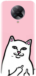 Husa din silicon compatibila cu Xiaomi Redmi K30 Pro - model White Cat 