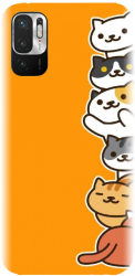 Husa din silicon compatibila cu Xiaomi Redmi Note 10 5G - model Cat Tower 