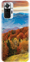 Husa din silicon compatibila cu Xiaomi Redmi Note 10 Pro Max - model Autumn Mountain Fall Rusty Fore 