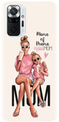 Husa din silicon compatibila cu Xiaomi Redmi Note 10 Pro Max - model Mama 