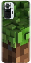 Husa din silicon compatibila cu Xiaomi Redmi Note 10 Pro Max - model Minecraft 