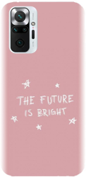 Husa din silicon compatibila cu Xiaomi Redmi Note 10 Pro Max - model The Future Is Bright 