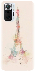 Husa din silicon compatibila cu Xiaomi Redmi Note 10 Pro Max - model Turnul Eiffel 