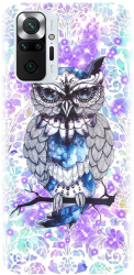 Husa din silicon compatibila cu Xiaomi Redmi Note 10 Pro - model Abstract Owl 