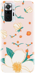 Husa din silicon compatibila cu Xiaomi Redmi Note 10 Pro - model Floral 
