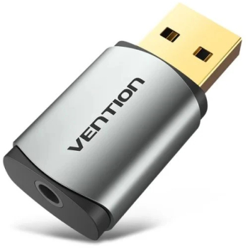 Placa de sunet Vention USB External Sound Card gri 