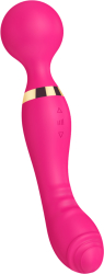 Vibrator pentru punctul G si clitoris VibeControl PassionPulse Stimulare dubla Silicon Impermeabil Fucsia 22x3 7 cm 