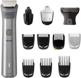 Aparat de tuns multifunctional 12 in 1 PHILIPS Multigroom Series 5000 MG5940/15 autonomie 120 min Gri Antracit 