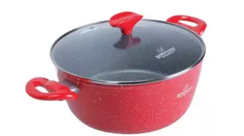 Cratita din aluminiu forjat cu capac 24x10.5cm 