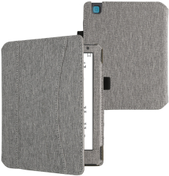 Husa cu buzunar Kwmobile pentru Kobo Aura H2O Edition 2 Gri deschis Textil 54137.25 