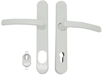 Maner usa termopan blaugelb DGT35 exterior 92 x 35 mm cu scut pentru cilindru aluminiu fara accesorii de prindere alb 