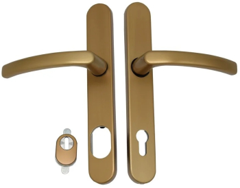 Maner usa termopan blaugelb DGT35 exterior 92 x 35 mm cu scut pentru cilindru fara accesorii de prindere culoare bronz F4 