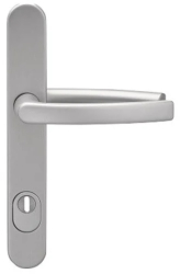 Maner usa termopan blaugelb DGT35 exterior 92 x 35 mm cu scut pentru cilindru material inox mat fara accesorii de prindere 